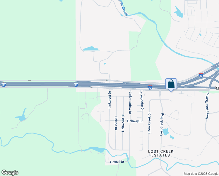 map of restaurants, bars, coffee shops, grocery stores, and more near 6901 West Freeway in Aledo