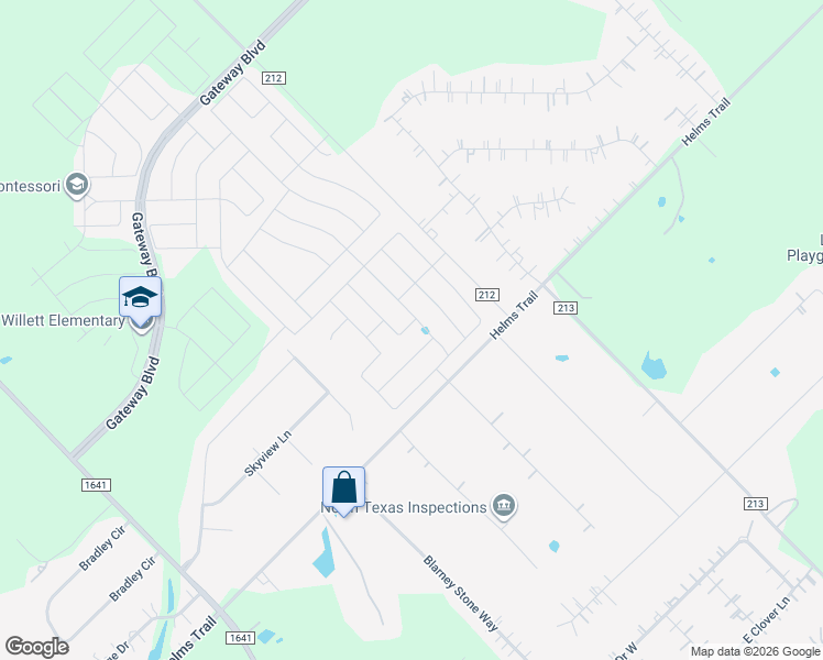 map of restaurants, bars, coffee shops, grocery stores, and more near Everglades Drive in Heath