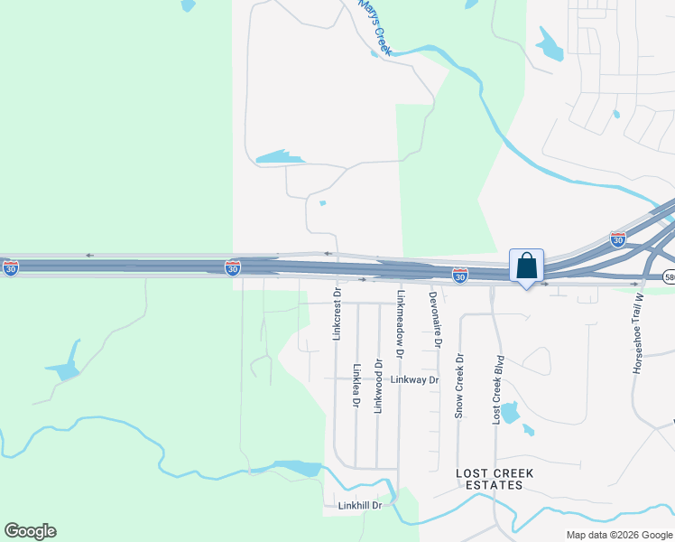 map of restaurants, bars, coffee shops, grocery stores, and more near 4101 Linkcrest Drive West in Aledo