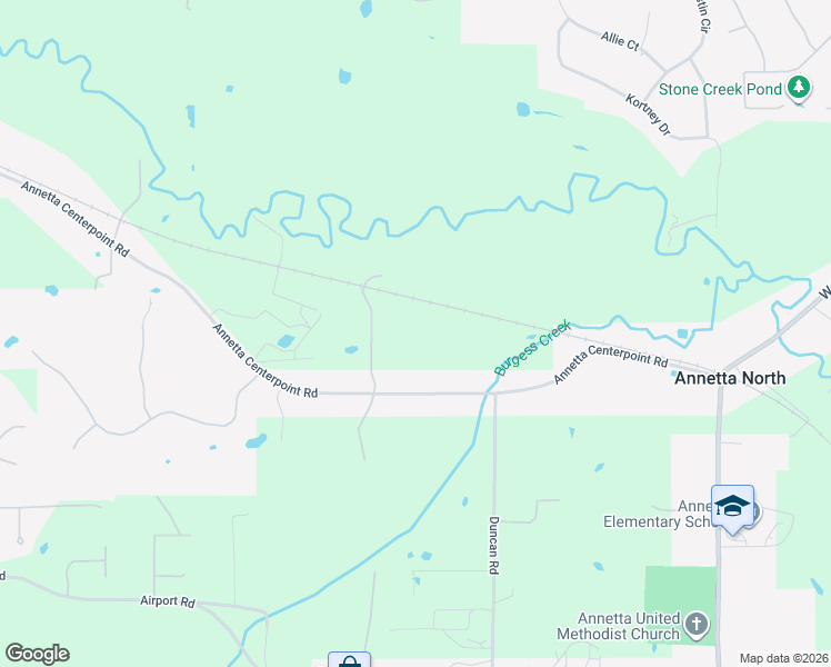 map of restaurants, bars, coffee shops, grocery stores, and more near 4255 Annetta Centerpoint Road in Aledo