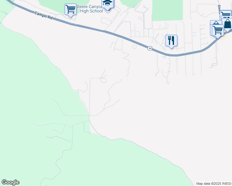 map of restaurants, bars, coffee shops, grocery stores, and more near 3035 Millar Ranch Road in Spring Valley