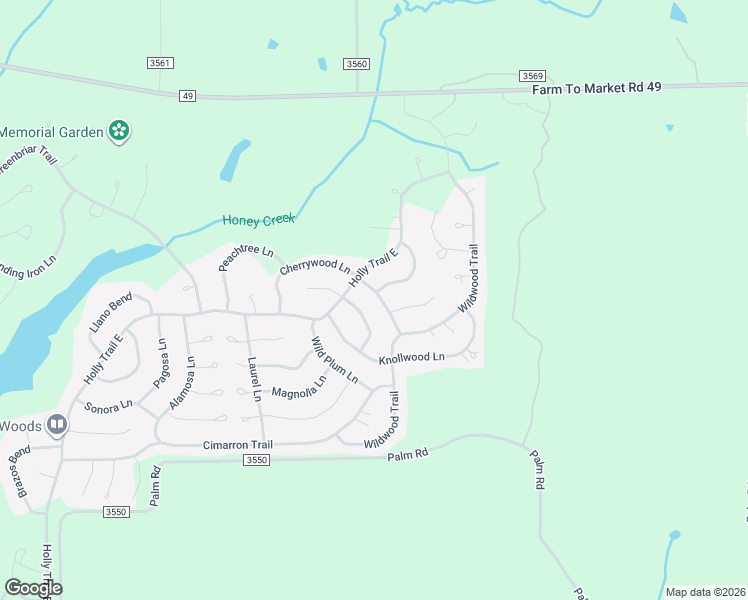 map of restaurants, bars, coffee shops, grocery stores, and more near 245 Larchwood Path in Holly Lake Ranch