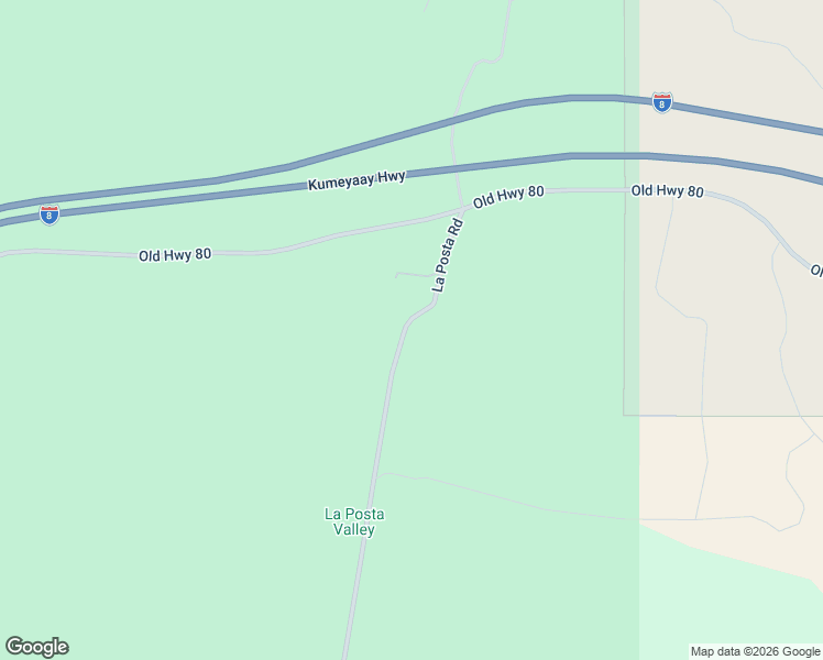 map of restaurants, bars, coffee shops, grocery stores, and more near 3131 La Posta Road in Campo