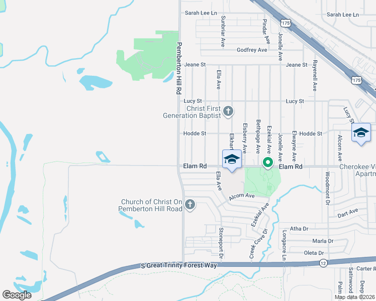 map of restaurants, bars, coffee shops, grocery stores, and more near 531 Neomi Avenue in Dallas