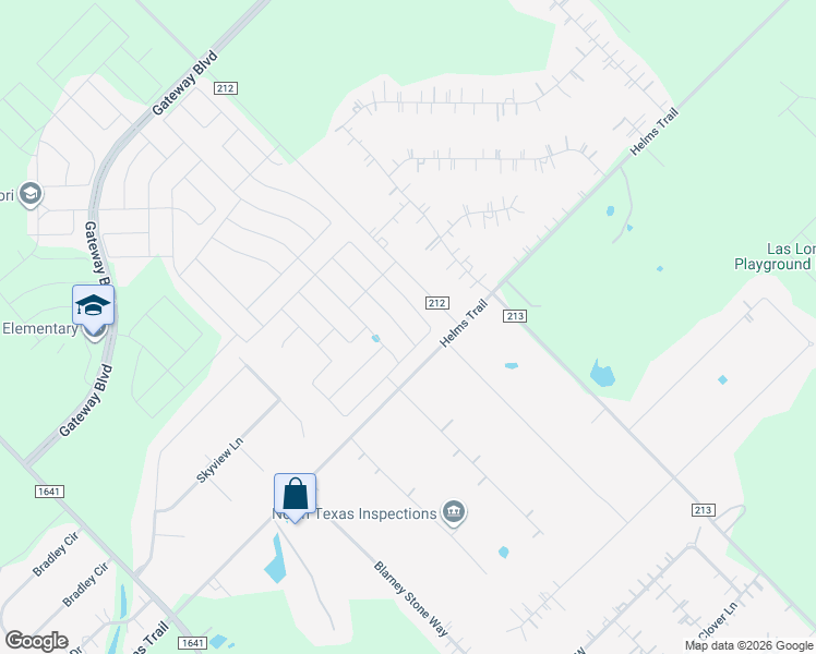 map of restaurants, bars, coffee shops, grocery stores, and more near 10000 Fireside Lane in Forney