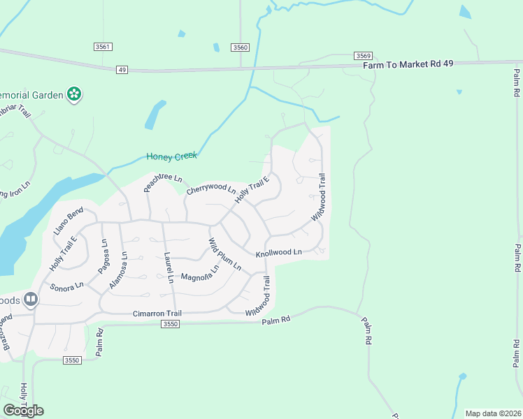 map of restaurants, bars, coffee shops, grocery stores, and more near 245 Larchwood Path in Holly Lake Ranch