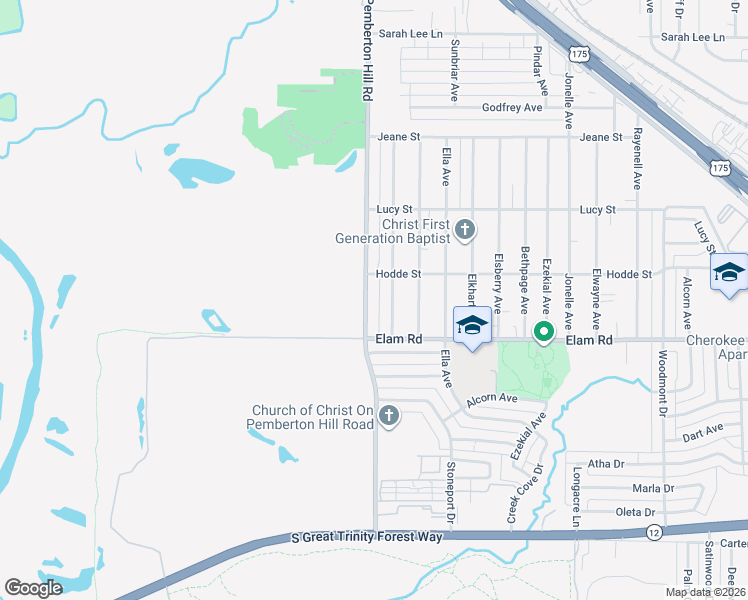 map of restaurants, bars, coffee shops, grocery stores, and more near 531 Neomi Avenue in Dallas
