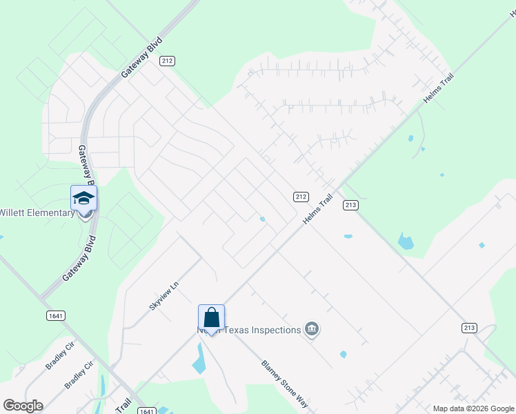 map of restaurants, bars, coffee shops, grocery stores, and more near Everglades Drive in Heath