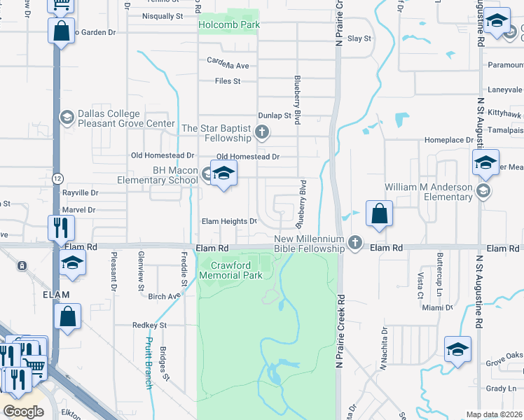 map of restaurants, bars, coffee shops, grocery stores, and more near 616 Odeneal Street in Dallas