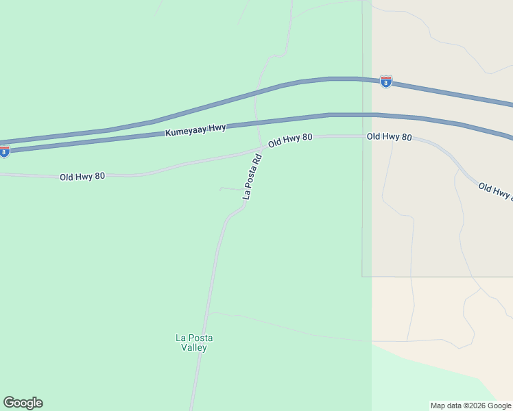 map of restaurants, bars, coffee shops, grocery stores, and more near 3131 La Posta Road in Campo