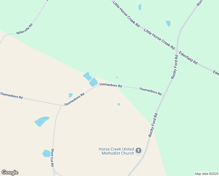 map of restaurants, bars, coffee shops, grocery stores, and more near 363 Thomasboro Road in Rocky Ford