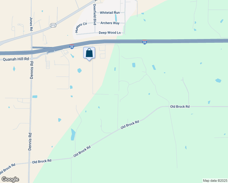 map of restaurants, bars, coffee shops, grocery stores, and more near 465 Quincy Lane in Weatherford