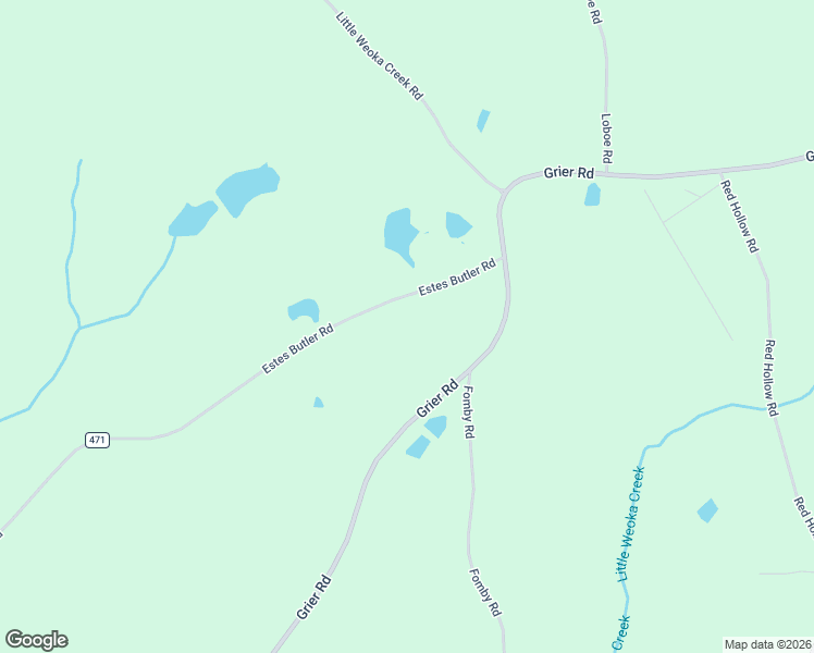 map of restaurants, bars, coffee shops, grocery stores, and more near 1560 Estes Butler Road in Wetumpka
