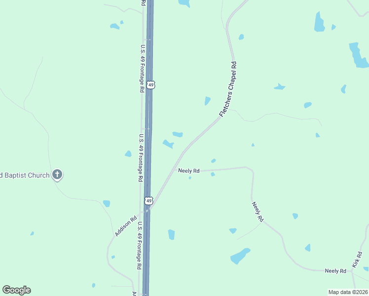 map of restaurants, bars, coffee shops, grocery stores, and more near 355 Fletchers Chapel Road in Bentonia