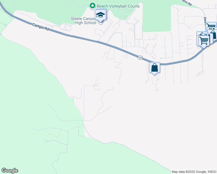 map of restaurants, bars, coffee shops, grocery stores, and more near 3041 Millar Ranch Road in Spring Valley