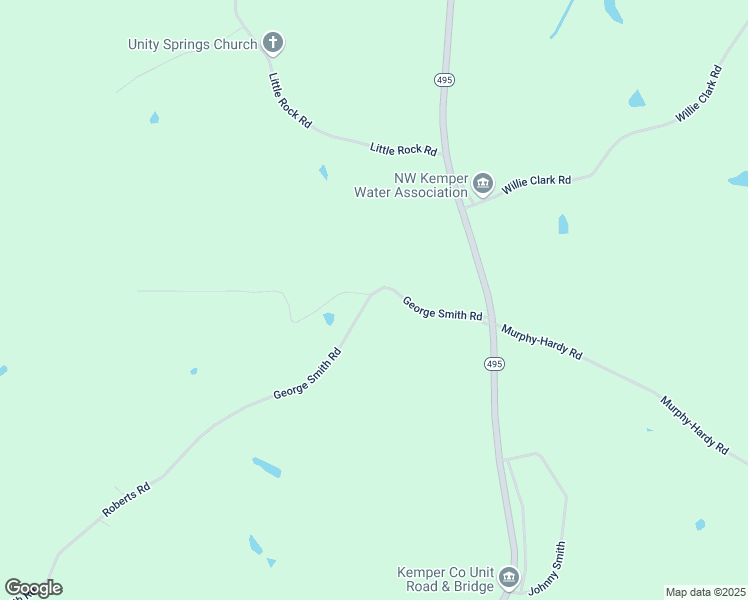 map of restaurants, bars, coffee shops, grocery stores, and more near Roberts Road in De Kalb
