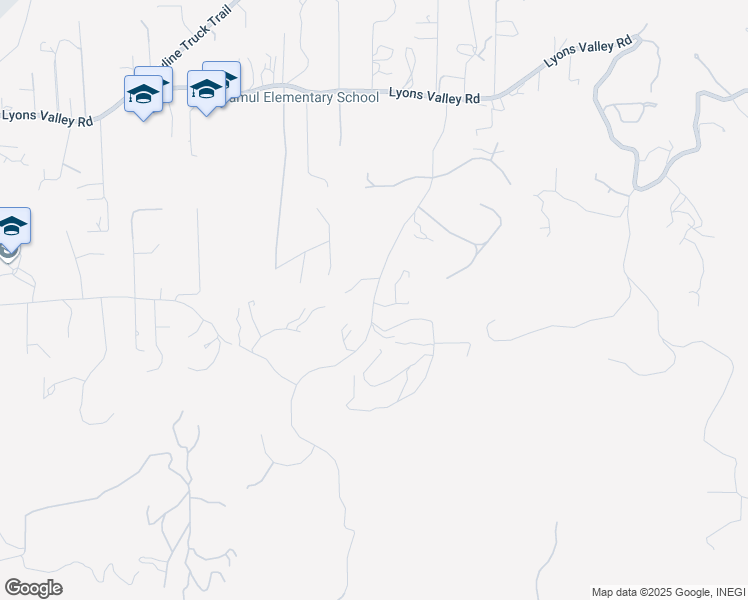 map of restaurants, bars, coffee shops, grocery stores, and more near Jamul Highlands Road in Jamul
