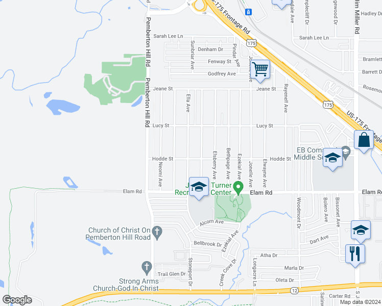 map of restaurants, bars, coffee shops, grocery stores, and more near 610 Ella Avenue in Dallas