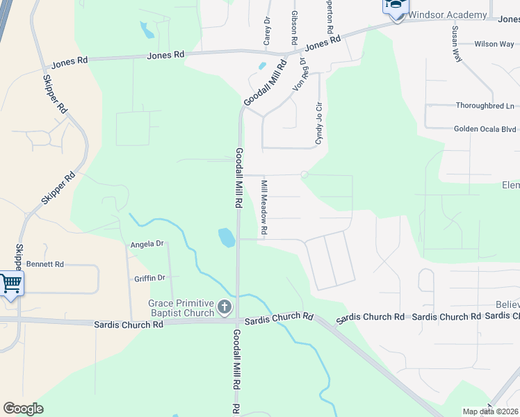 map of restaurants, bars, coffee shops, grocery stores, and more near 312 Mill Meadow Road in Macon