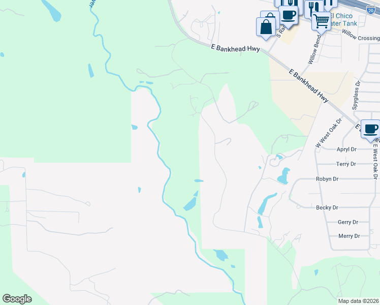 map of restaurants, bars, coffee shops, grocery stores, and more near 640 Jenkins Road in Aledo