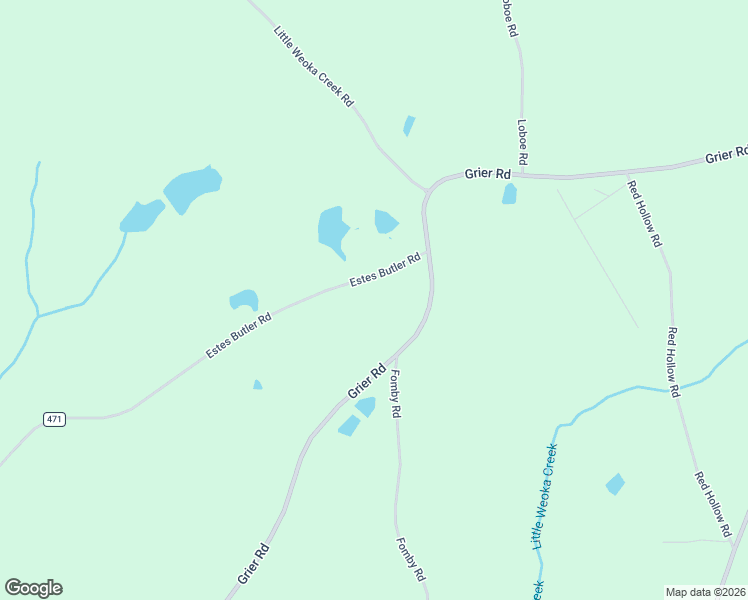 map of restaurants, bars, coffee shops, grocery stores, and more near 1660 Estes Butler Road in Wetumpka