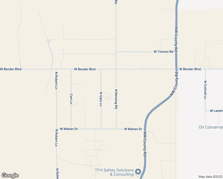 map of restaurants, bars, coffee shops, grocery stores, and more near 2020 North Gary Lane in Hobbs