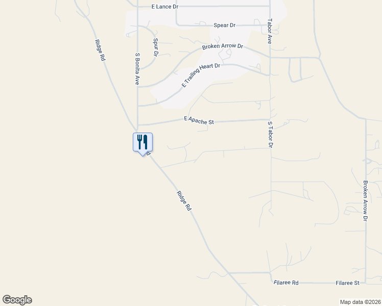 map of restaurants, bars, coffee shops, grocery stores, and more near 255 Ridge Road in Silver City