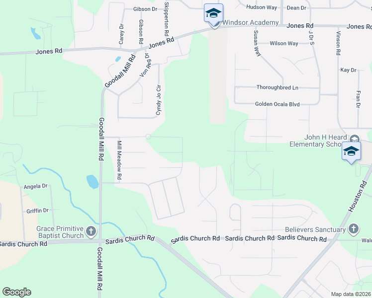 map of restaurants, bars, coffee shops, grocery stores, and more near 300 Cody Drive in Macon