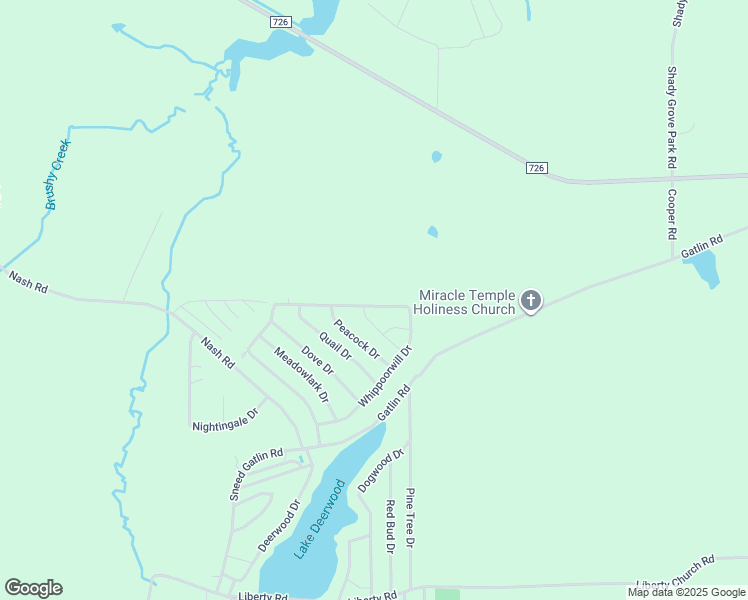 map of restaurants, bars, coffee shops, grocery stores, and more near 569 Whippoorwill Drive in Jefferson