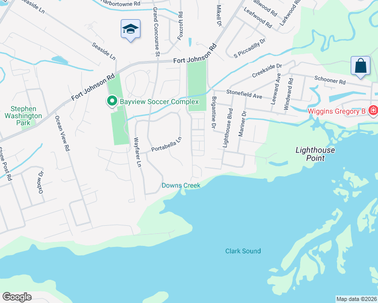 map of restaurants, bars, coffee shops, grocery stores, and more near 1107 Eaglewood Trail in Charleston