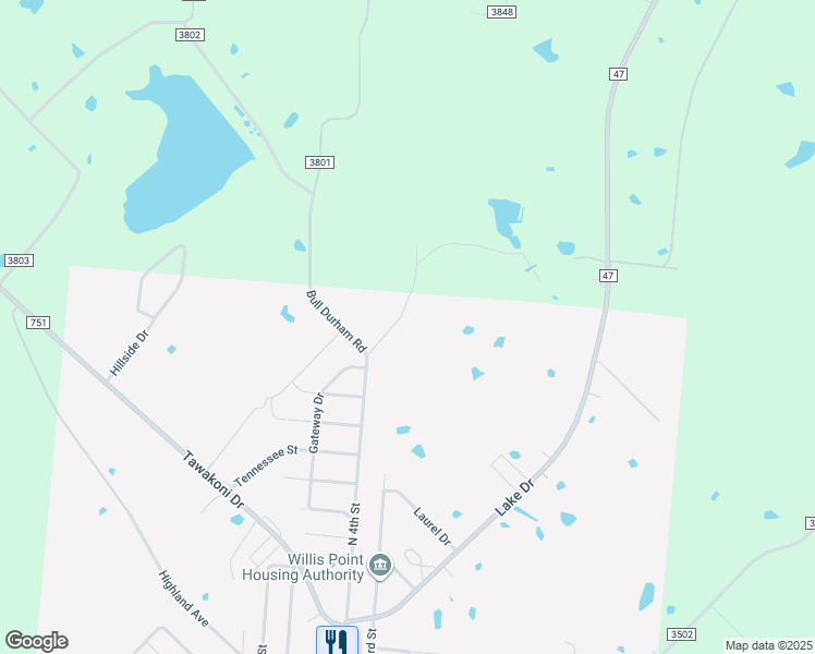 map of restaurants, bars, coffee shops, grocery stores, and more near 100-222 Hidden Valley Road in Wills Point