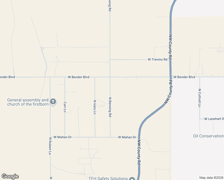 map of restaurants, bars, coffee shops, grocery stores, and more near 2120 North Bensing Road in Hobbs