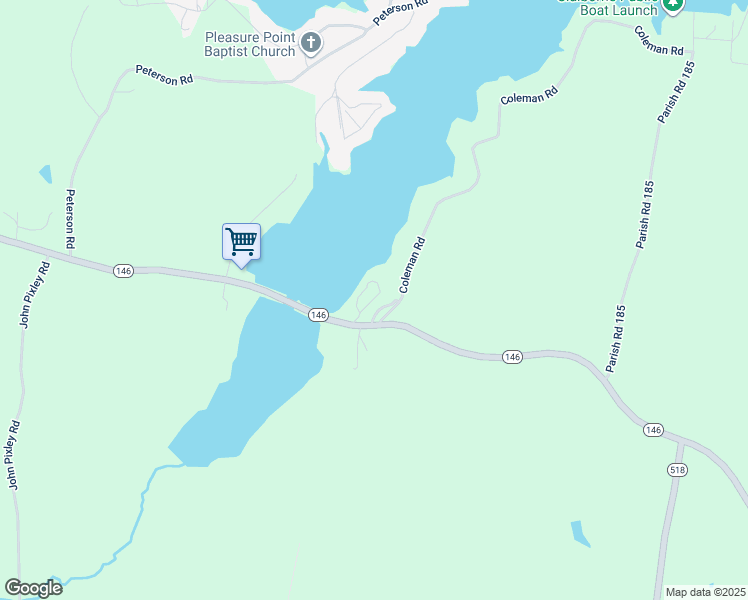 map of restaurants, bars, coffee shops, grocery stores, and more near 400 Parish Road 185 in Homer