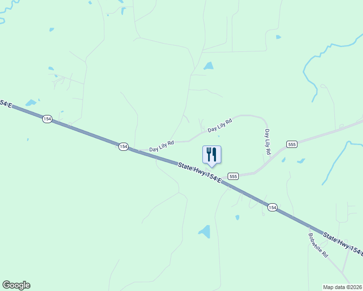 map of restaurants, bars, coffee shops, grocery stores, and more near 1754 Day Lily Road in Gilmer