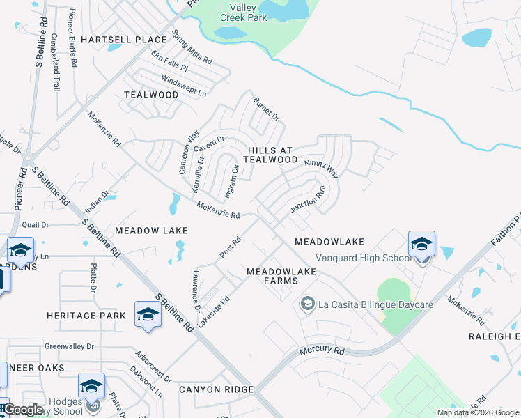 map of restaurants, bars, coffee shops, grocery stores, and more near 1400 Jasper Drive in Mesquite