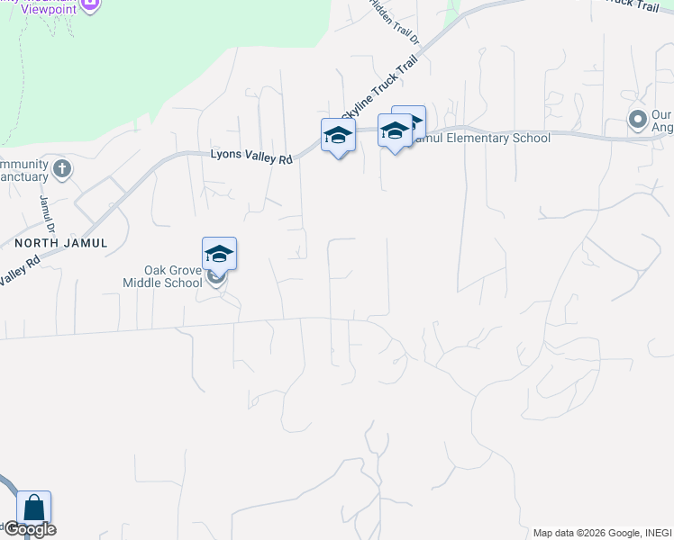 map of restaurants, bars, coffee shops, grocery stores, and more near 3255 Heide Ln in Jamul