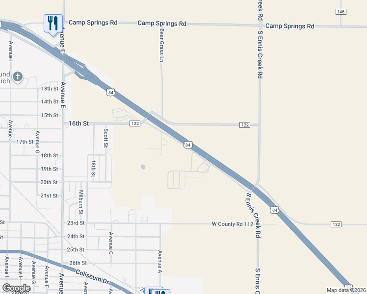 map of restaurants, bars, coffee shops, grocery stores, and more near 1141 Mobil Rd in Snyder