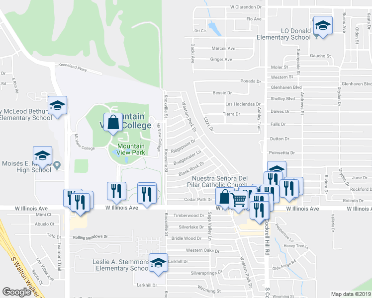 map of restaurants, bars, coffee shops, grocery stores, and more near 4617 Bridgewater Lane in Dallas