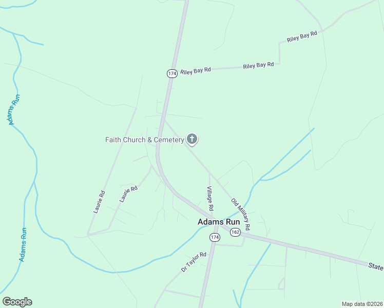 map of restaurants, bars, coffee shops, grocery stores, and more near 5332 Old Military Road in Adams Run