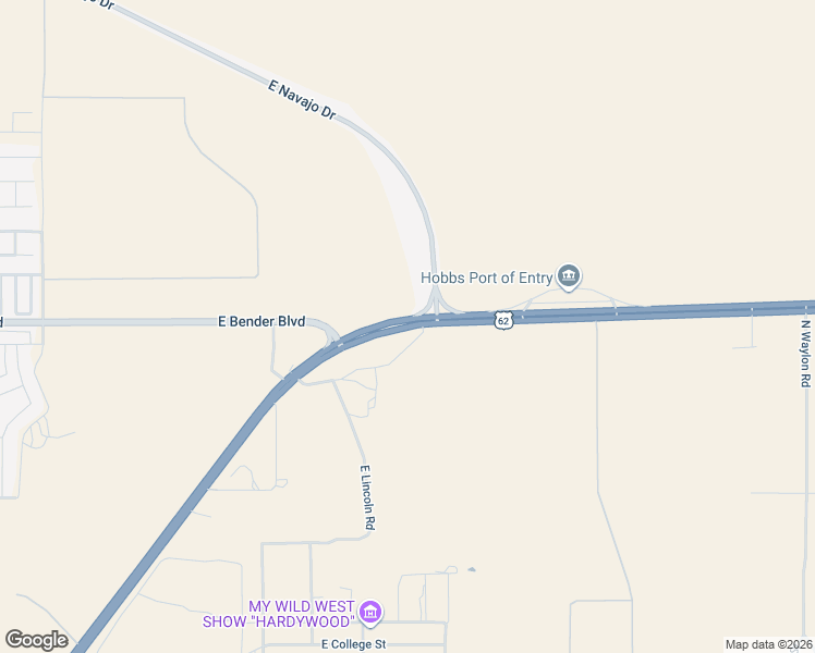 map of restaurants, bars, coffee shops, grocery stores, and more near 3325 East Seminole Highway in Hobbs