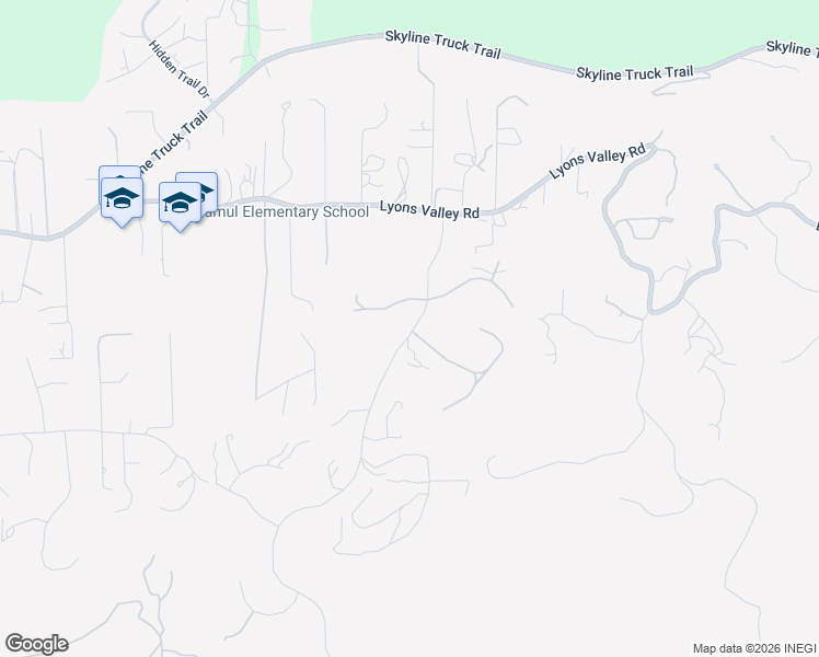 map of restaurants, bars, coffee shops, grocery stores, and more near 14802 Paleo Drive in Jamul