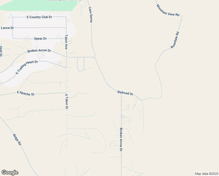 map of restaurants, bars, coffee shops, grocery stores, and more near 3375 Railroad Drive in Silver City