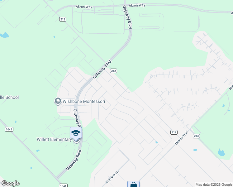 map of restaurants, bars, coffee shops, grocery stores, and more near 1660 Frankford Drive in Forney