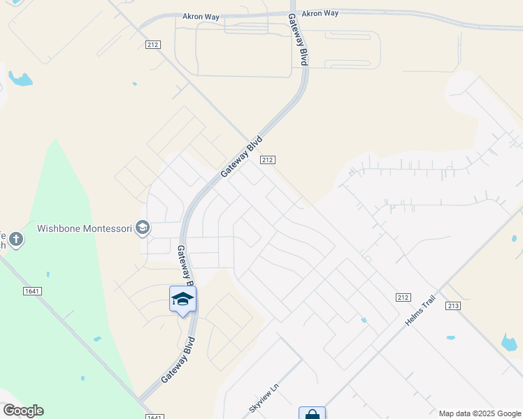 map of restaurants, bars, coffee shops, grocery stores, and more near 1649 Sheldon Drive in Forney