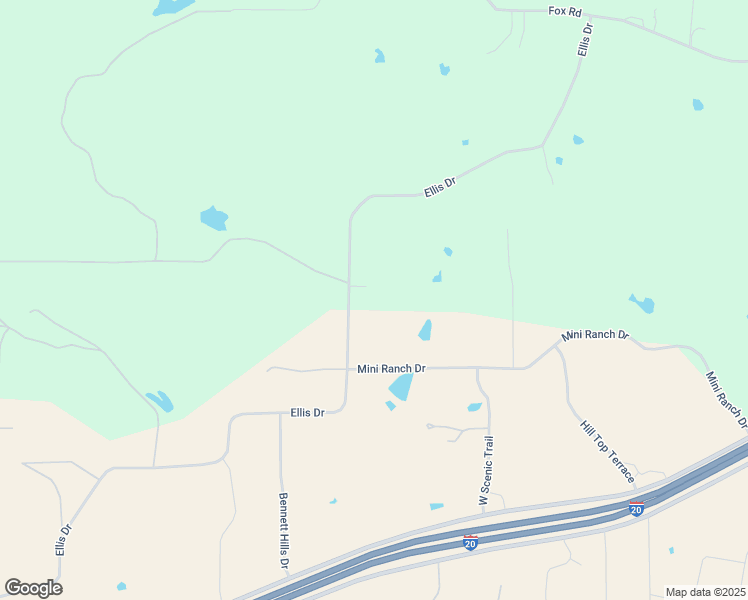map of restaurants, bars, coffee shops, grocery stores, and more near 8455 Ellis Drive in Weatherford