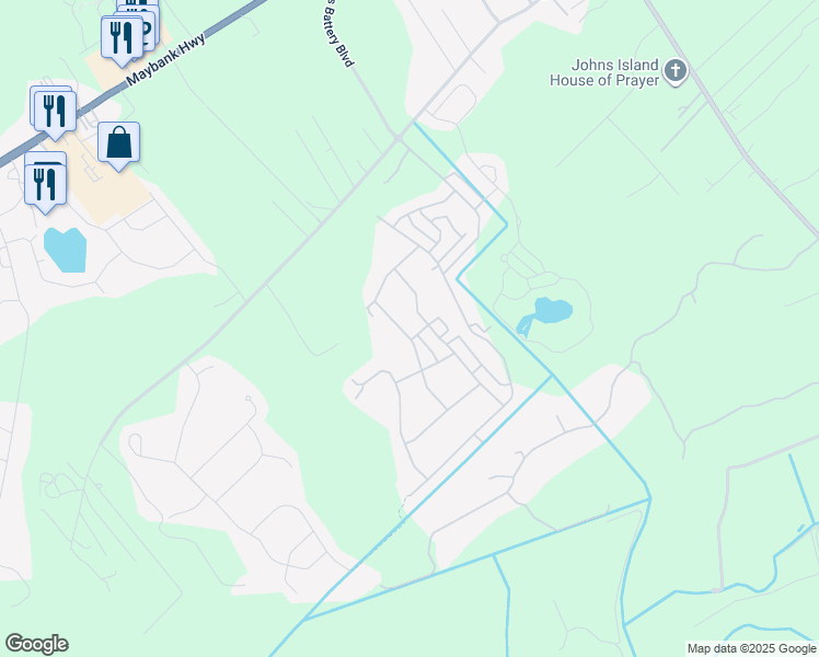 map of restaurants, bars, coffee shops, grocery stores, and more near 2043 Utsey Street in Johns Island