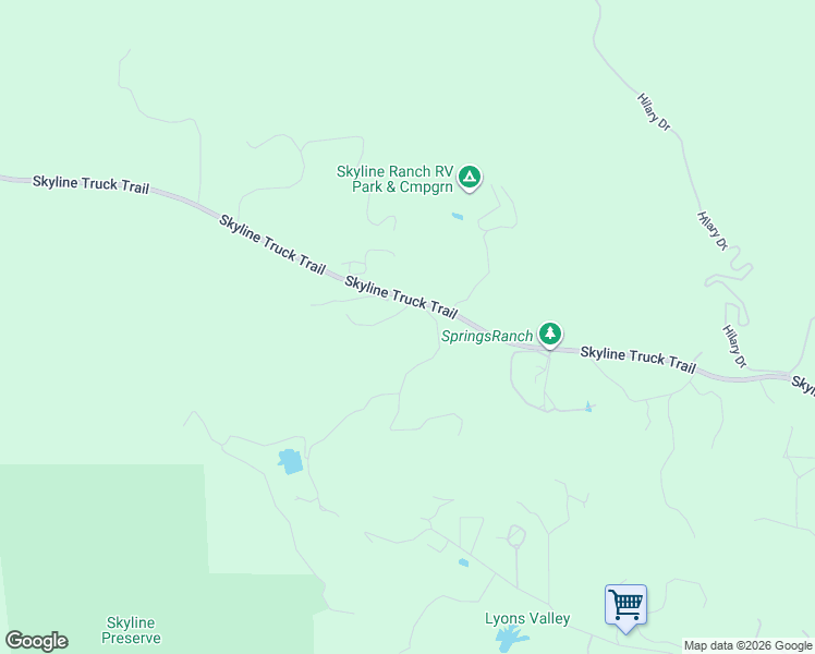 map of restaurants, bars, coffee shops, grocery stores, and more near 17093 Skyline Truck Trail in Jamul