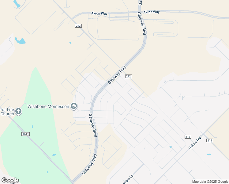 map of restaurants, bars, coffee shops, grocery stores, and more near 1621 Pegasus Drive in Forney