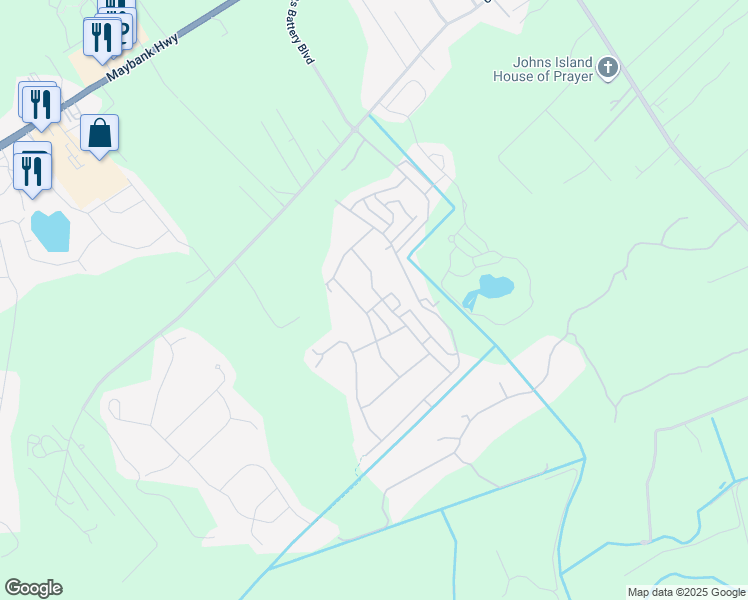 map of restaurants, bars, coffee shops, grocery stores, and more near 2043 Utsey Street in Johns Island