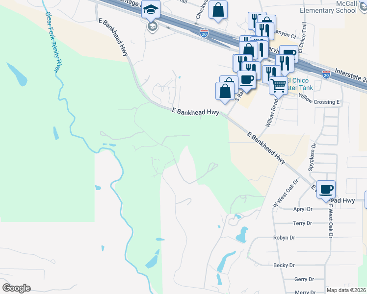 map of restaurants, bars, coffee shops, grocery stores, and more near 300 Jenkins Road in Aledo